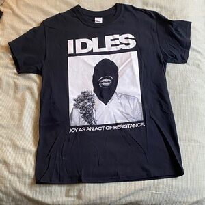 Idles Merch Black Graphic T-Shirt